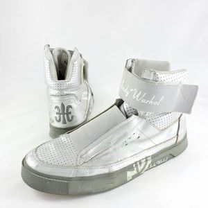 Andy Warhol edition silver High Top sneakers